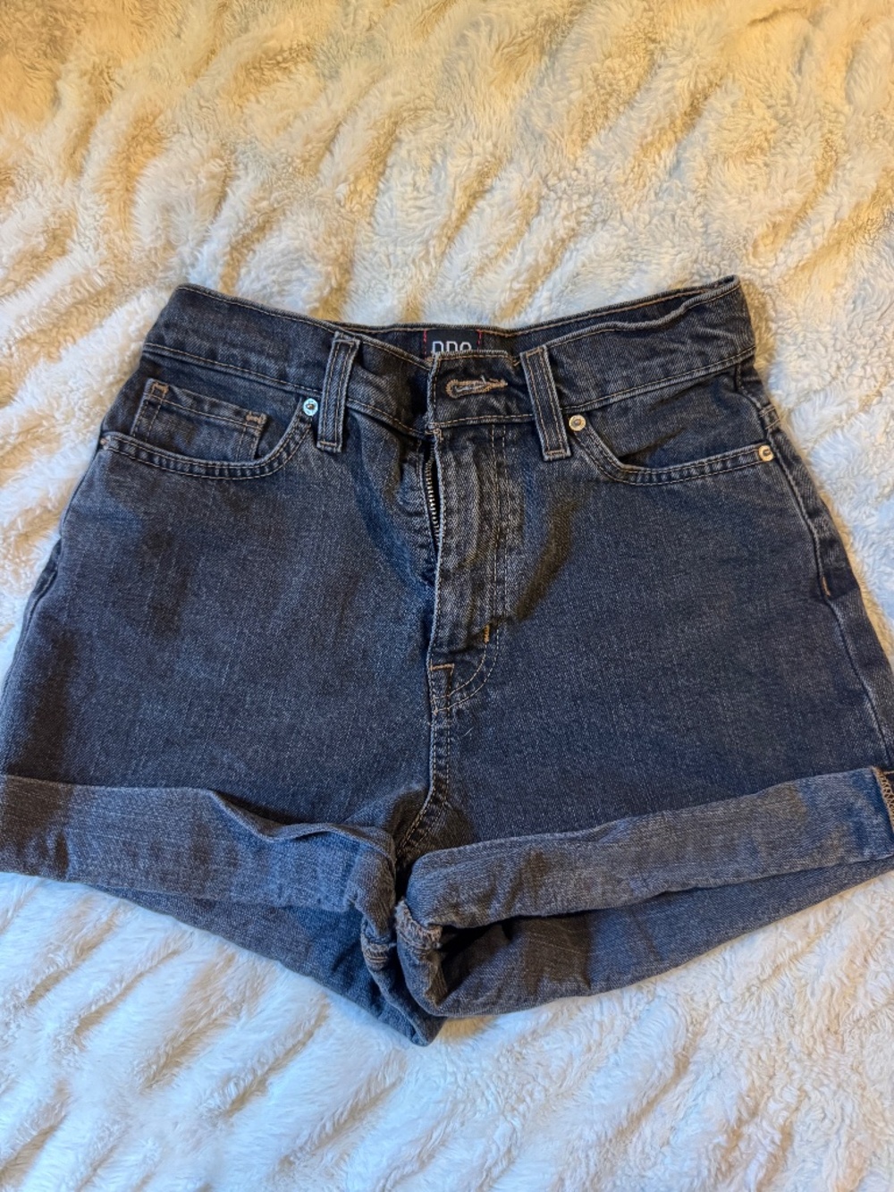 BDG Black Mom High Rise Jean Shorts